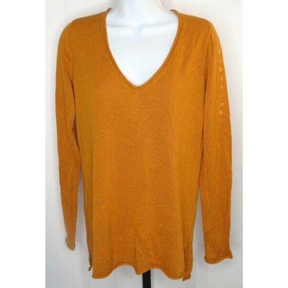 𝅺j. Crew Factory Linen Blend V-Neck Sweater XS - Picture 2 of 6